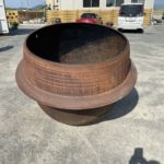 【レーザ事業部】 鋳物でサビだらけの大釜をレーザでサビ落としをすると、こんな色に!