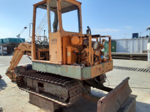 KOMATSU PC04ユンボ再生計画!サンドブラストレーザマシンで50年近く前の重機が甦る!<Part2>